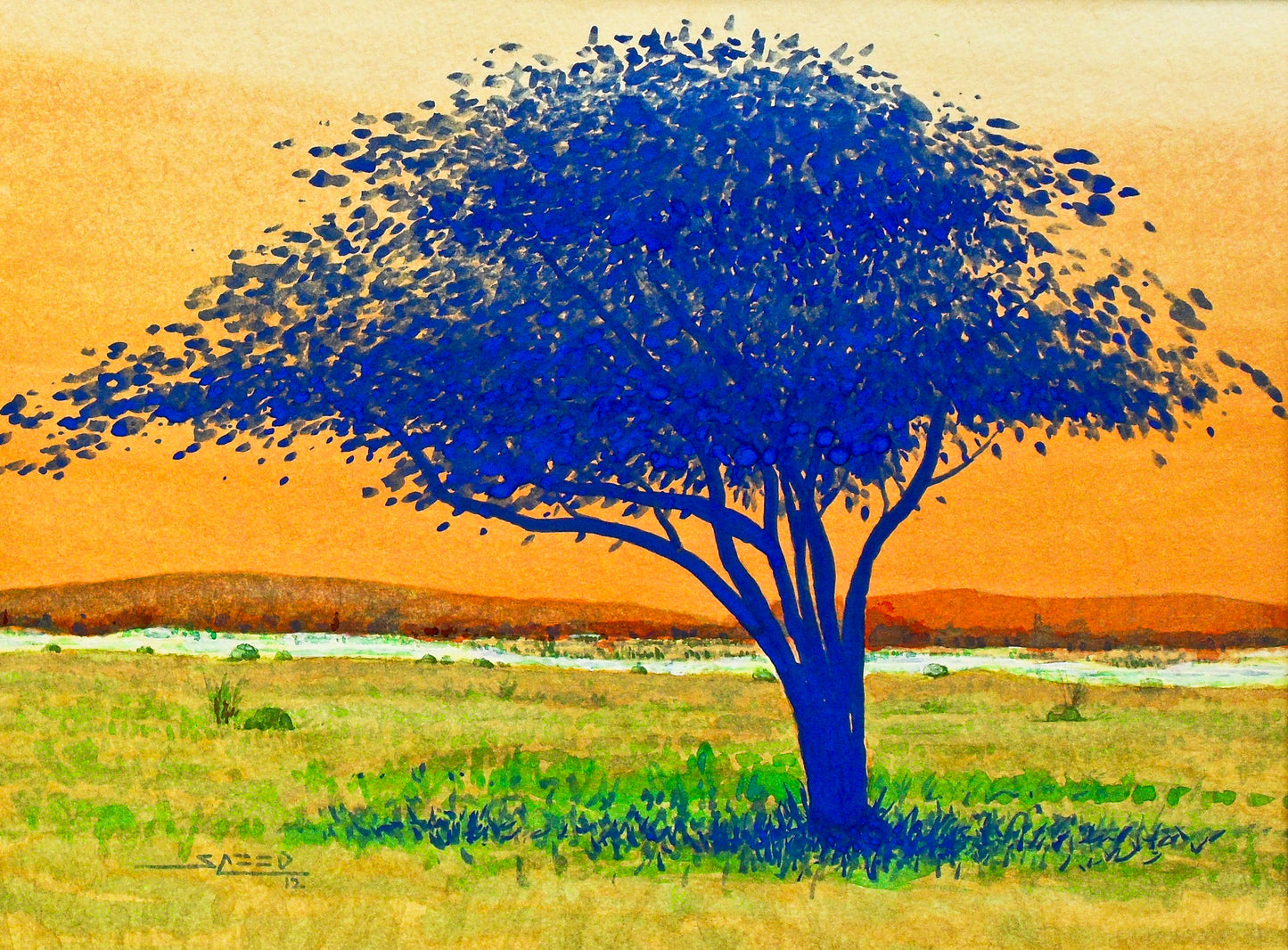The blue tree