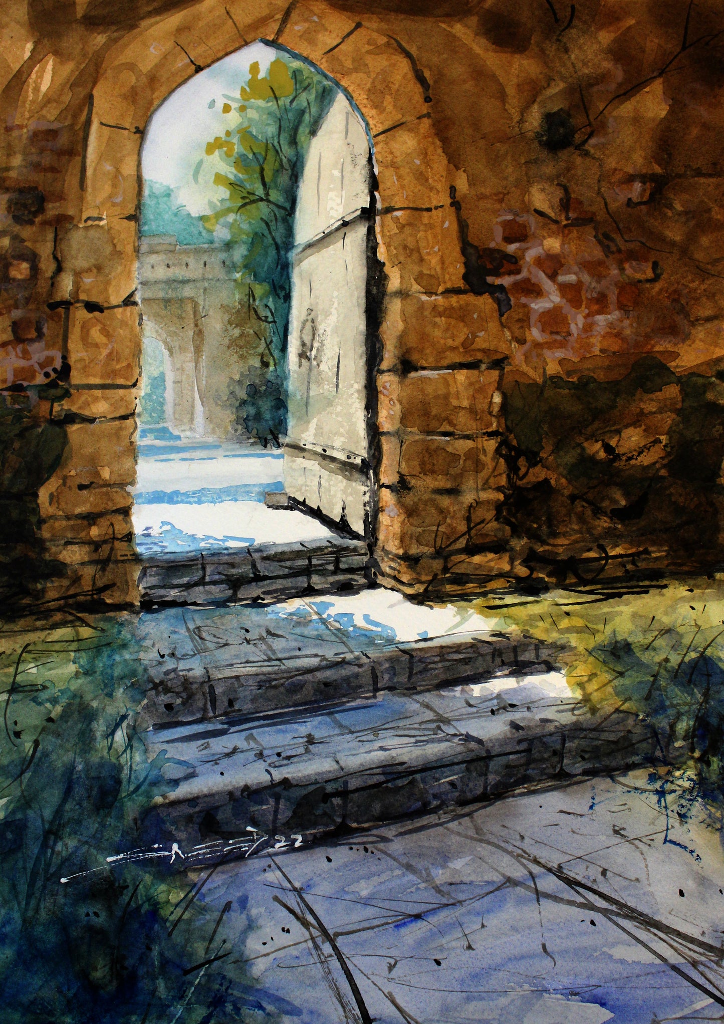 Light through the gate
