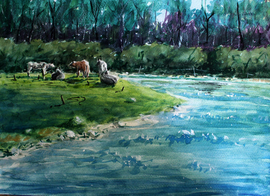 Relaxing cattle