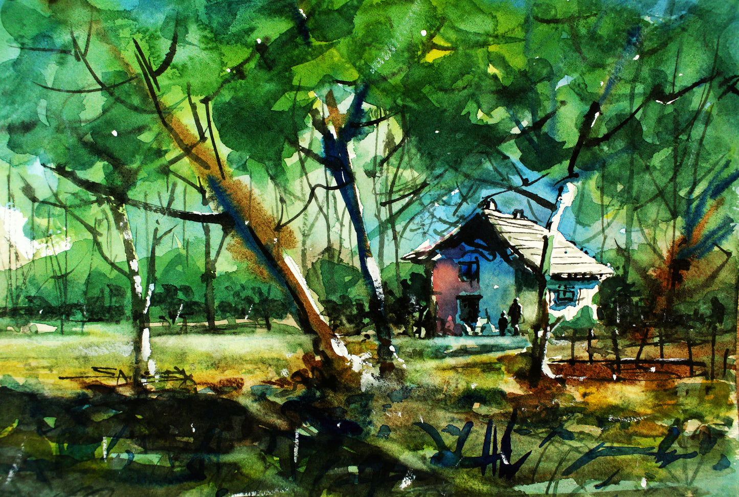 The lonely hut