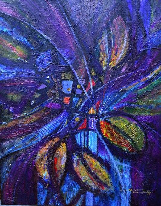 Still life in blue
