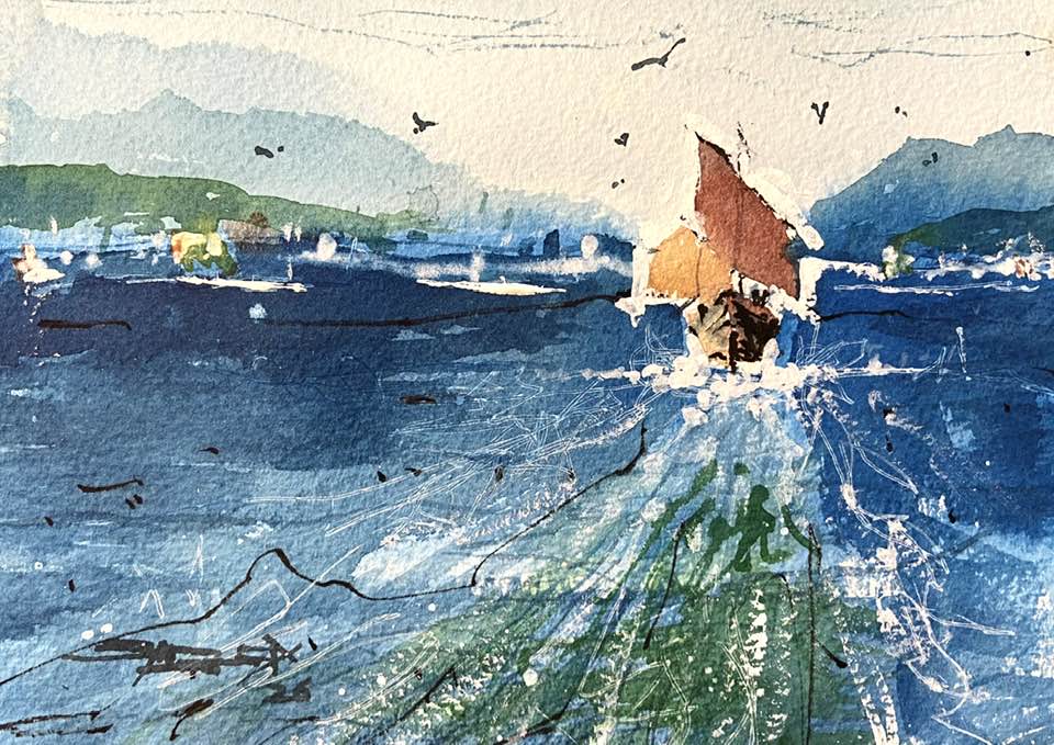 The sailing boat